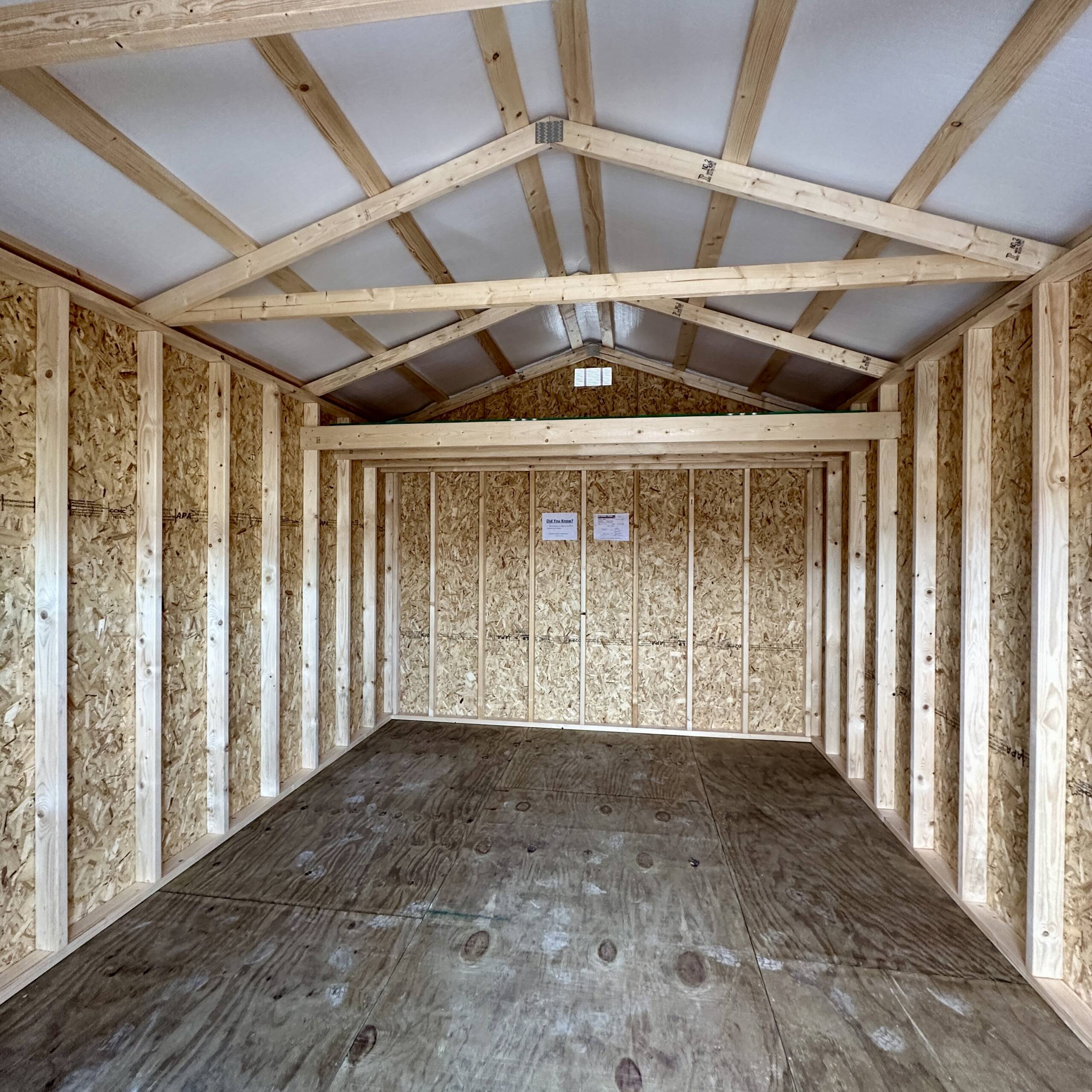 16'' OC 2X6 FLOOR JOISTS
7'8'' SIDEWALL HEIGHT
6' DOUBLE SHED DOORS W/ TRANSOM WINDOWS
4' LOFT AREA - Image 2