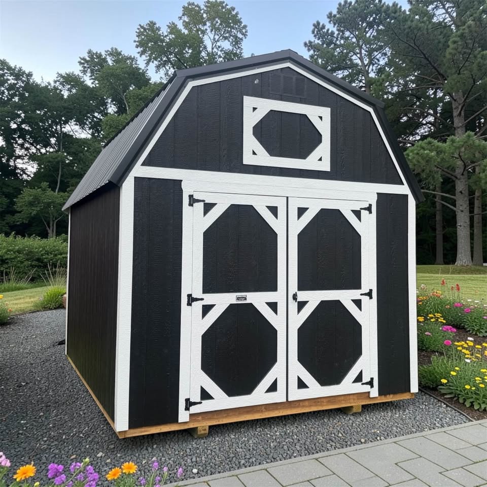 This brand new Shed Gal 10x12 Lofted Barn Shed just rolled onto the lot like it
owns the place… and honestly, it kind of does. With its Jet Black siding and
metal roof, paired with crisp Bright White trim, this one is serving sleek,
modern, and just a little bit dramatic (in the best way).
And here’s the cherry on top: since it just landed, it qualifies for our May
Special - 5% OFF!
✨ Why You’ll Love It:
✔️ Spacious 10x12 size – perfect for storage, hobbies, or your next big idea
✔️ Lofted Barn design – extra overhead space for all the things you “might need
later”
✔️ 72” Double Shed Door – wide access for mowers, tools, and more
✔️ Durable siding & metal roof – built to handle the elements
✔️ Eye-catching black & white color combo – clean, sharp, and timeless
The Extras:
✔️ FREE delivery & setup available
✔️ Financing & Rent-To-Own options available
Come see this beauty in person before it disappears… because sheds this sharp
don’t sit still for long.
Shed Gal
6473 Nashville Rd.
Franklin, KY 42134
Hours:
Tuesday – Friday: 9:00 AM – 5:00 PM
Saturday: 9:00 AM – 3:00 PM
Closed Sunday & Monday (appointments available upon request)
This one’s not just a shed… it’s a statement piece with a roof.